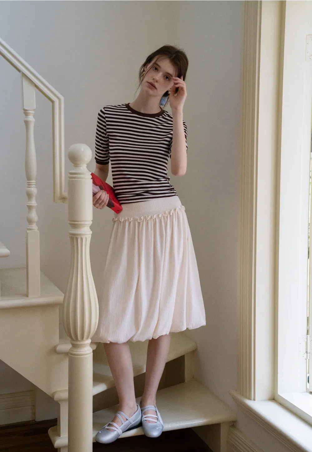 Balloon Hem Skirt