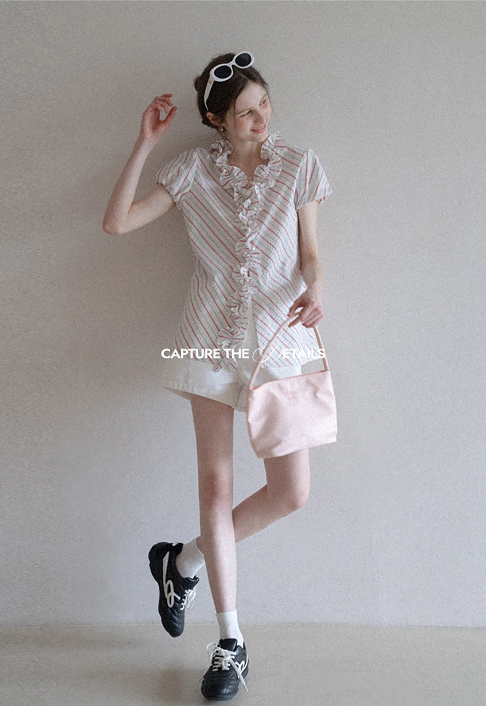 Women’s Belted High-Waist Cotton Shorts