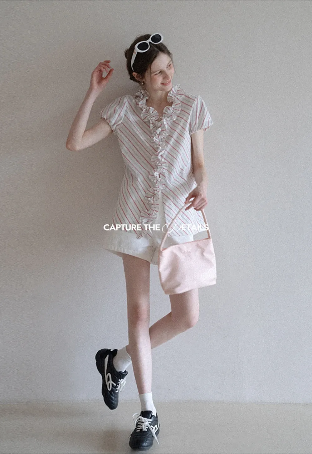 Women’s Belted High-Waist Cotton Shorts