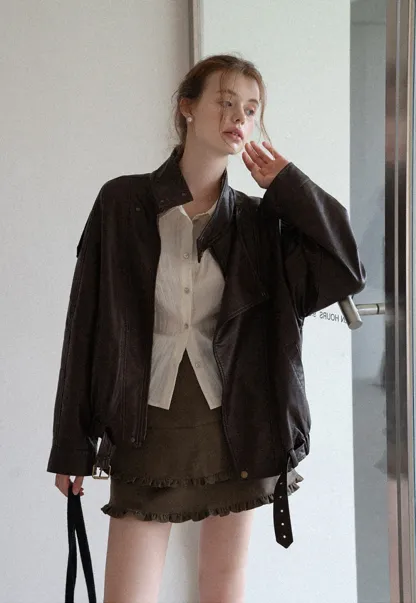 Women's Lightweight Button Down Shirt with 3/4 Sleeves