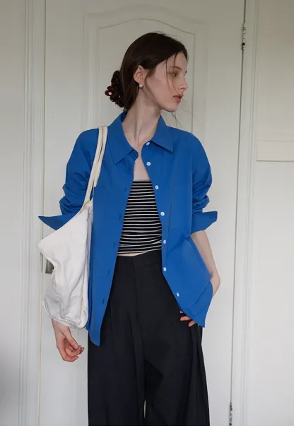 Boxy Two-Pocket Shirt