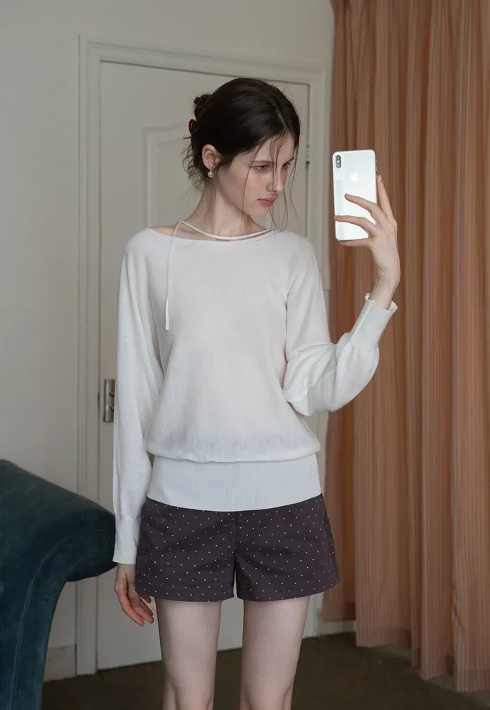 Asym-Tie Sweater