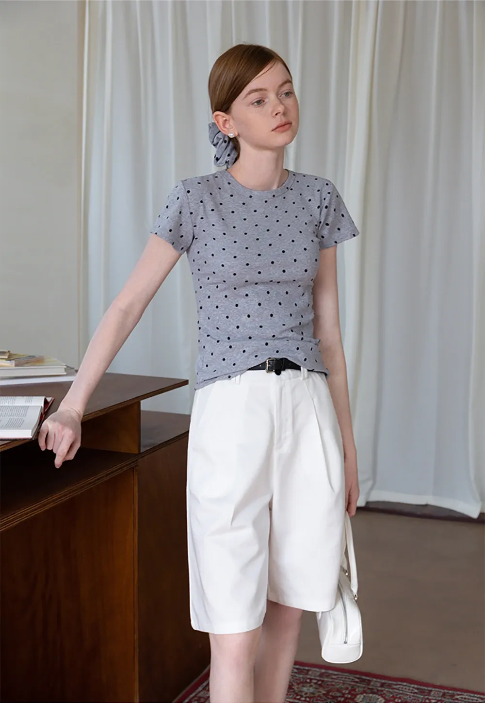 Polka Dot Tee & Scrunchie Set