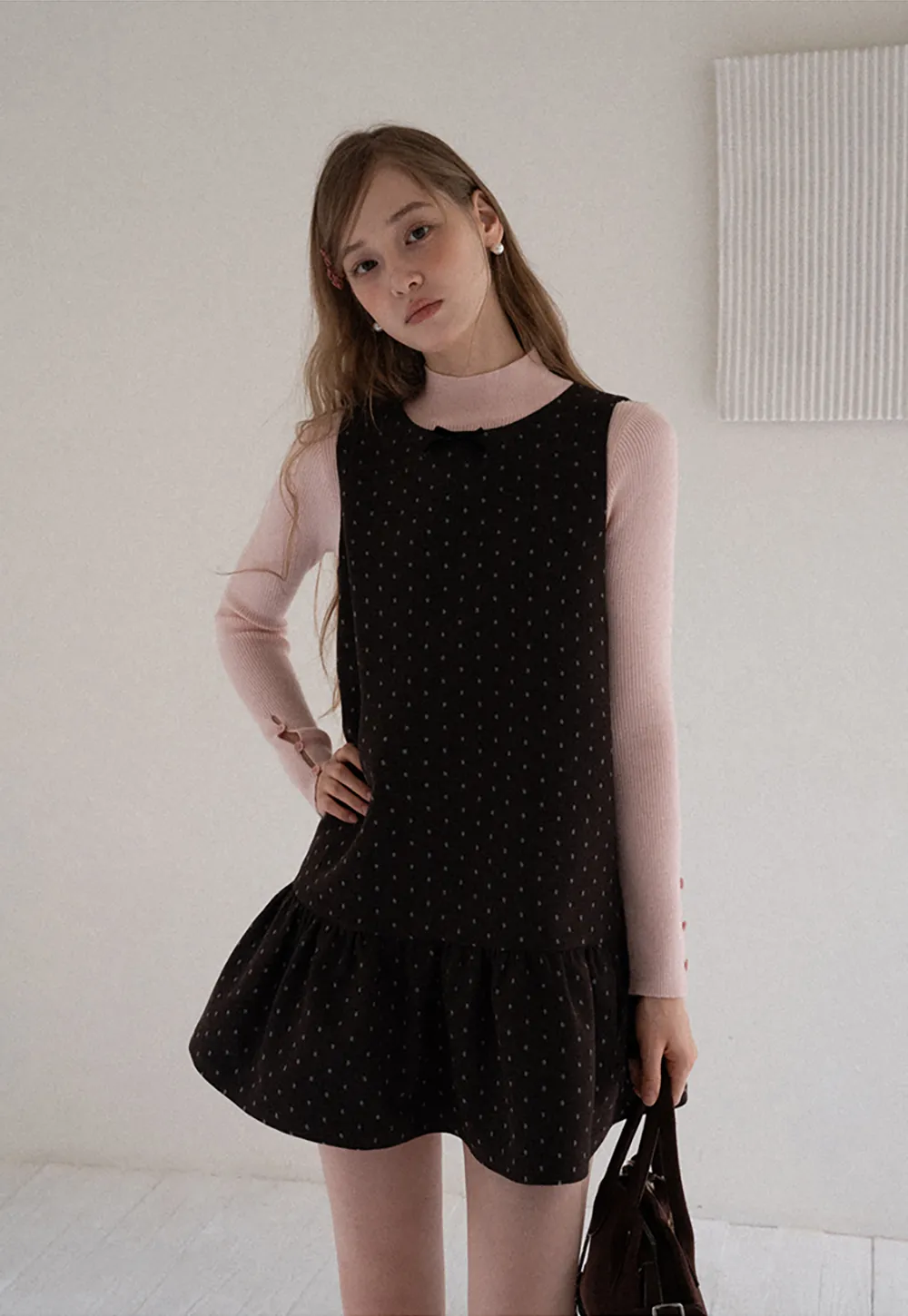 Polka Dot Sleeveless Mini Dress