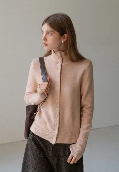 Vintage Style Button Knit Cardigan