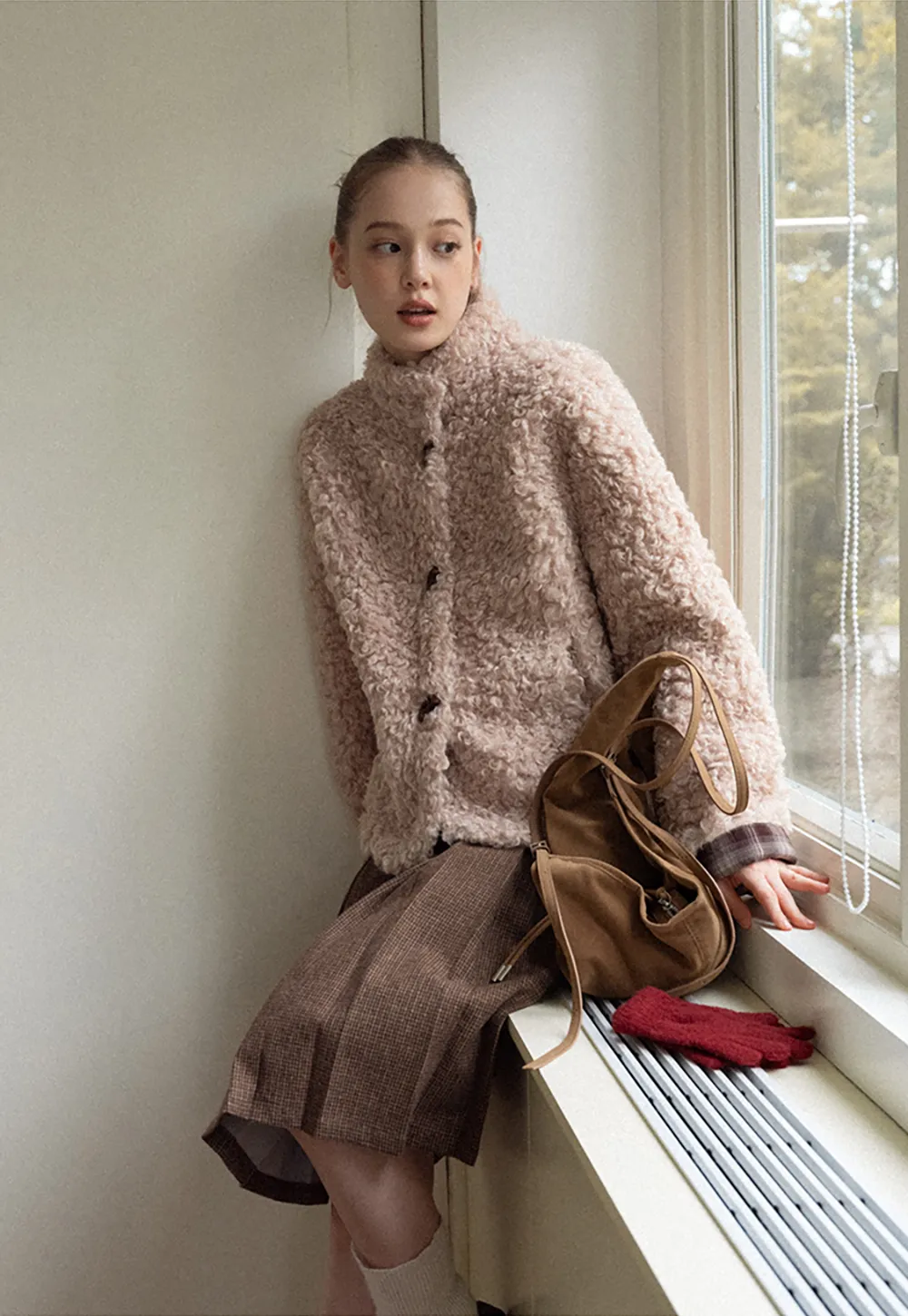 Faux Shearling Toggle Jacket