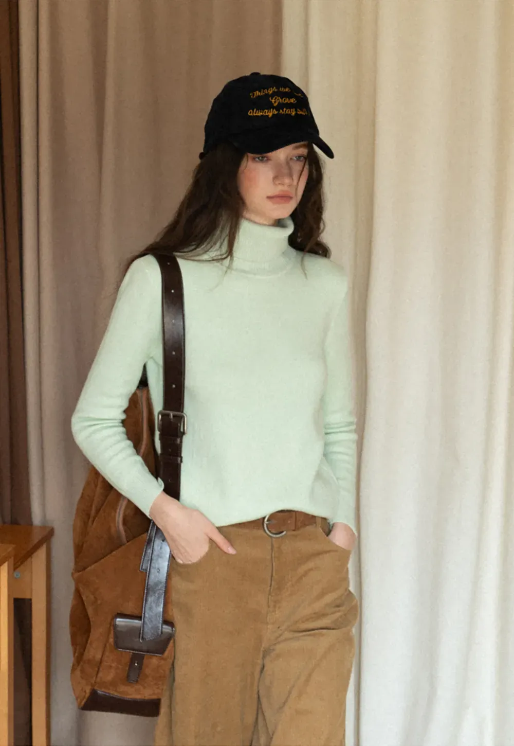 Soft Ribbed Turtleneck Sweater