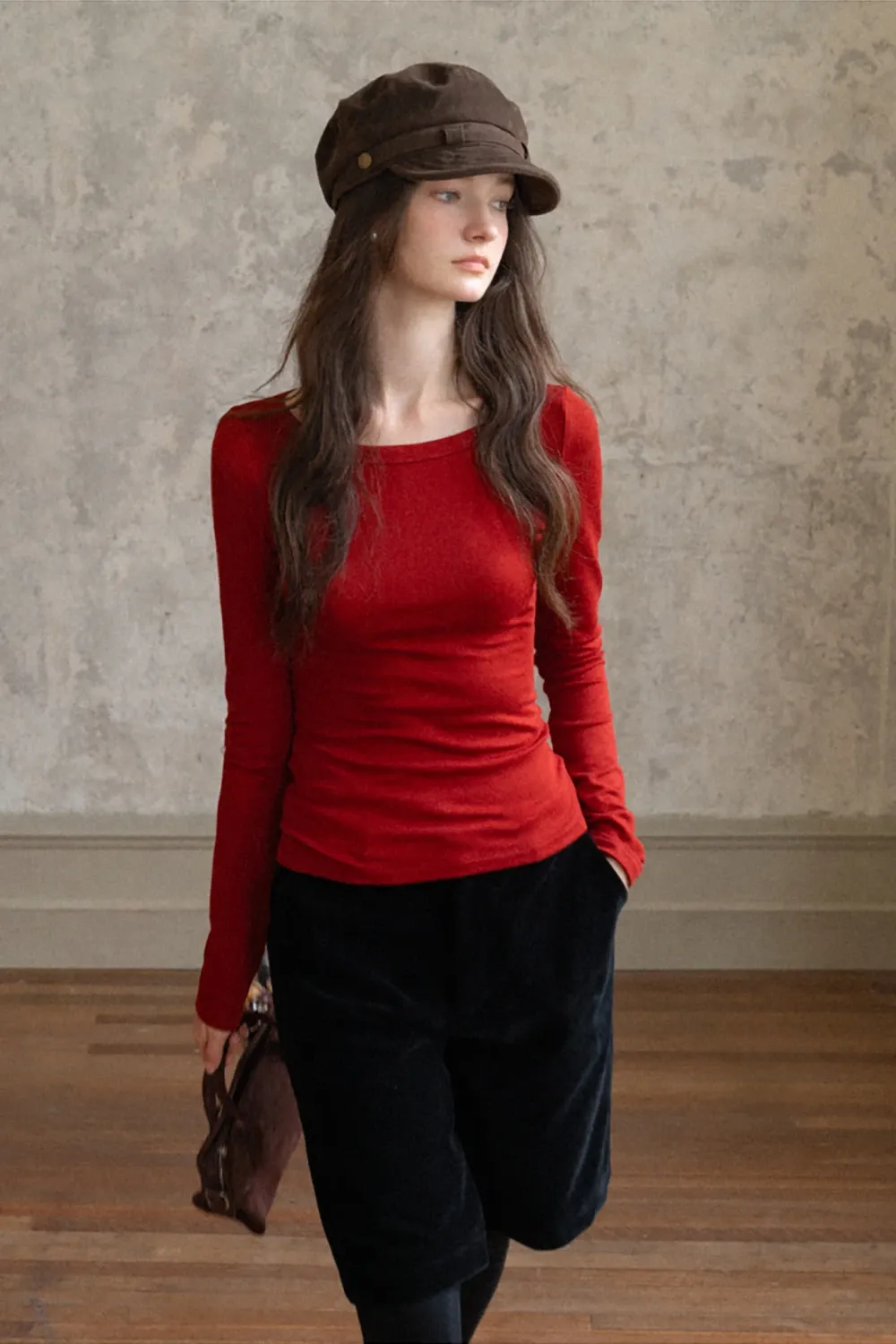 Casual Boat Neck Shirt