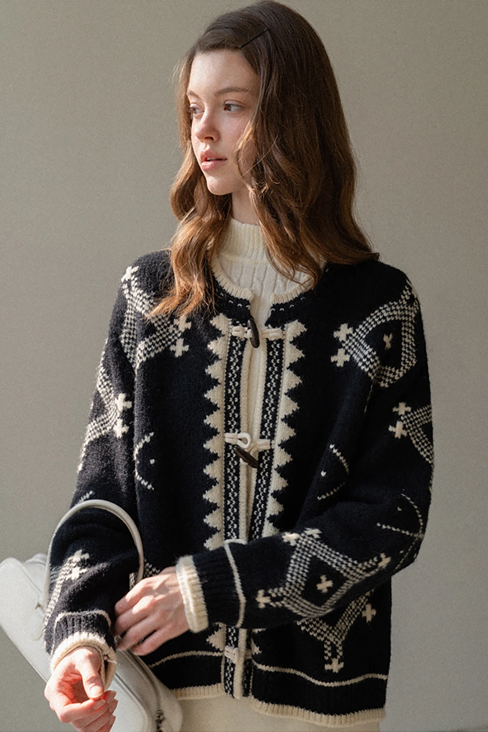 Toggle Button Cardigan Sweater