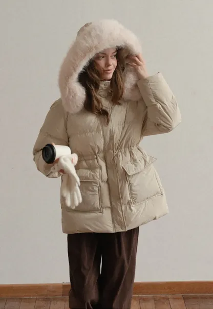 Pleated Wide-Leg Corduroy Pants