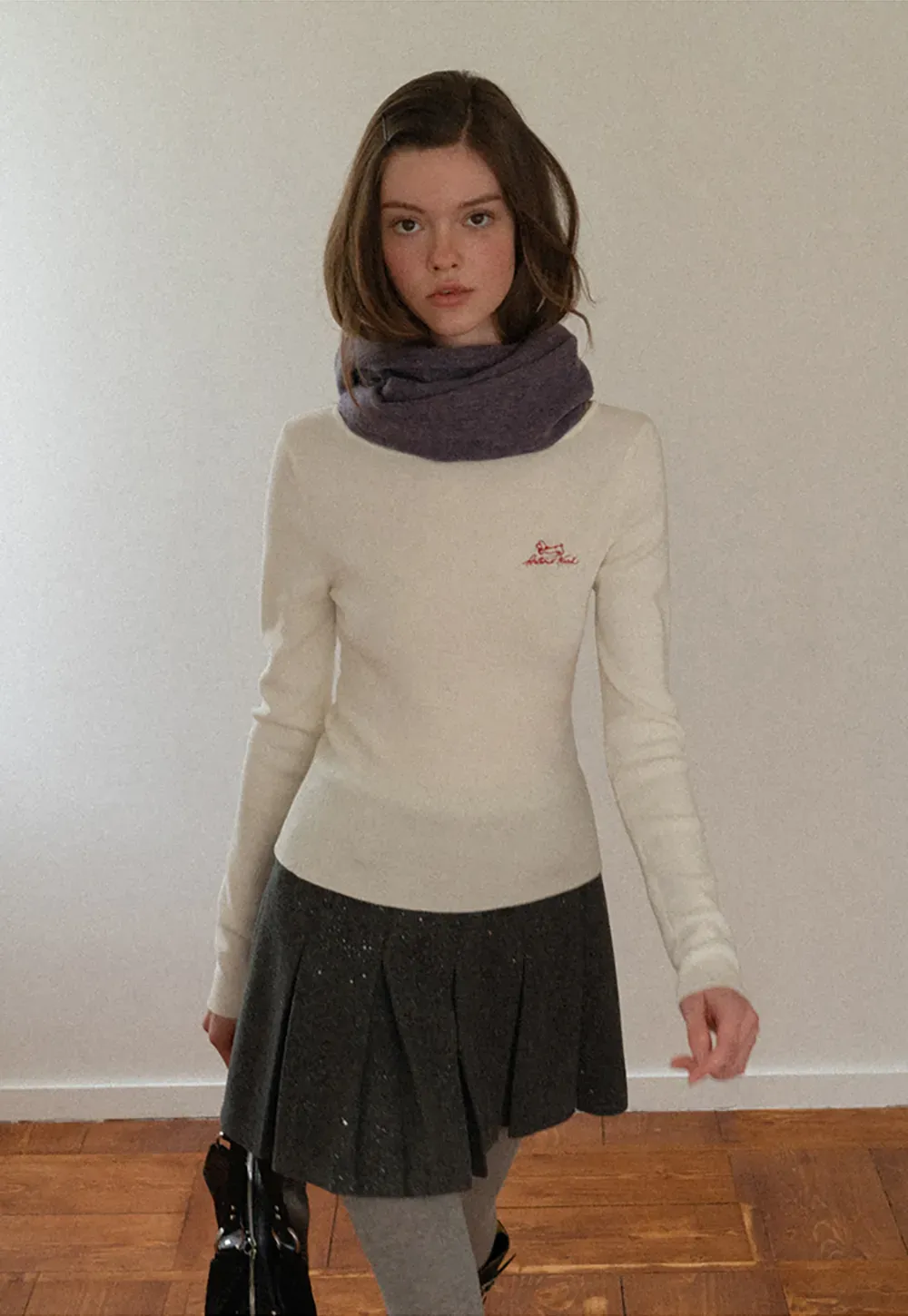 Sparkle Pleated Mini Skirt