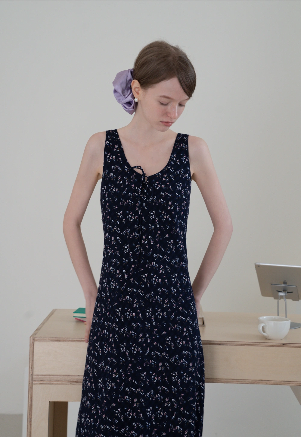Floral Tie Strap Dress