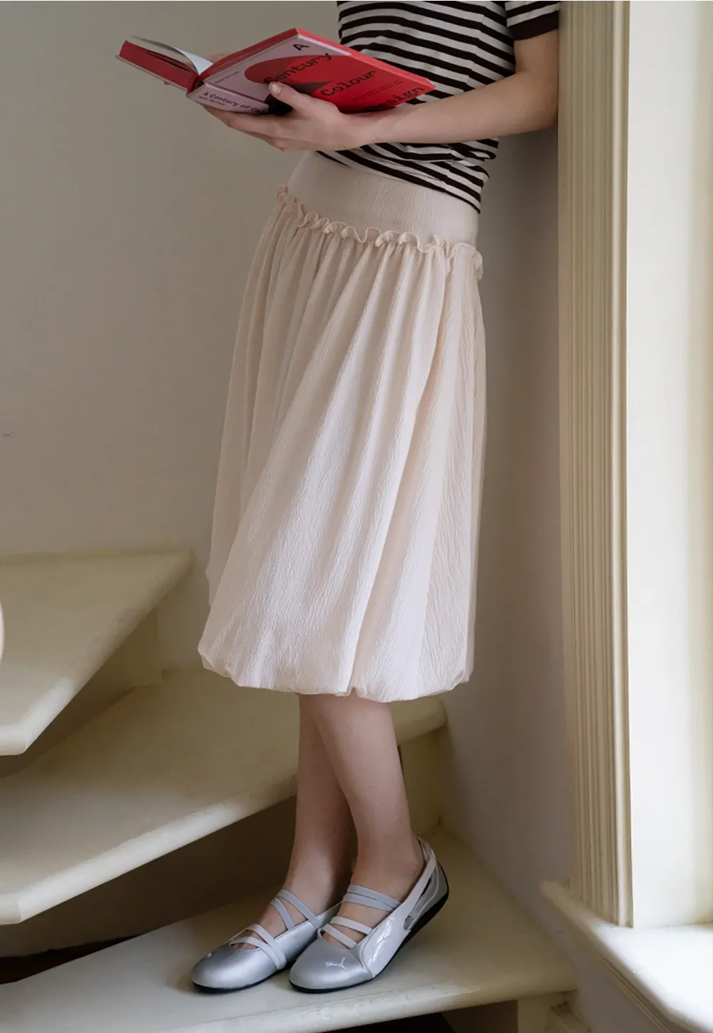 Balloon Hem Skirt