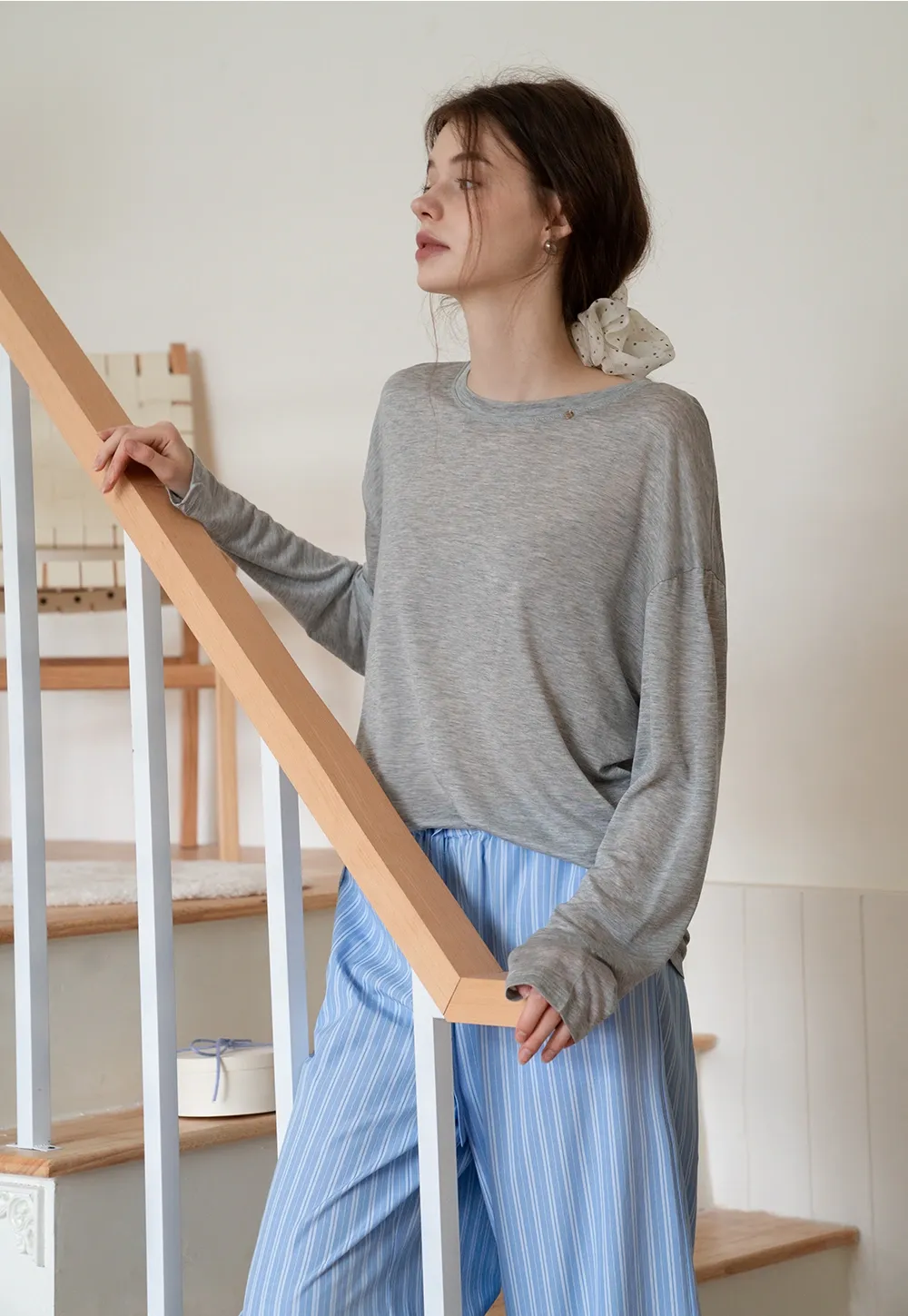 Sheer Lightweight Long Sleeve Tee