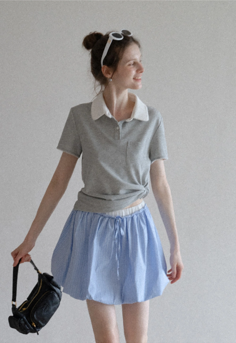 Women’s Contrast Collar Polo T-Shirt