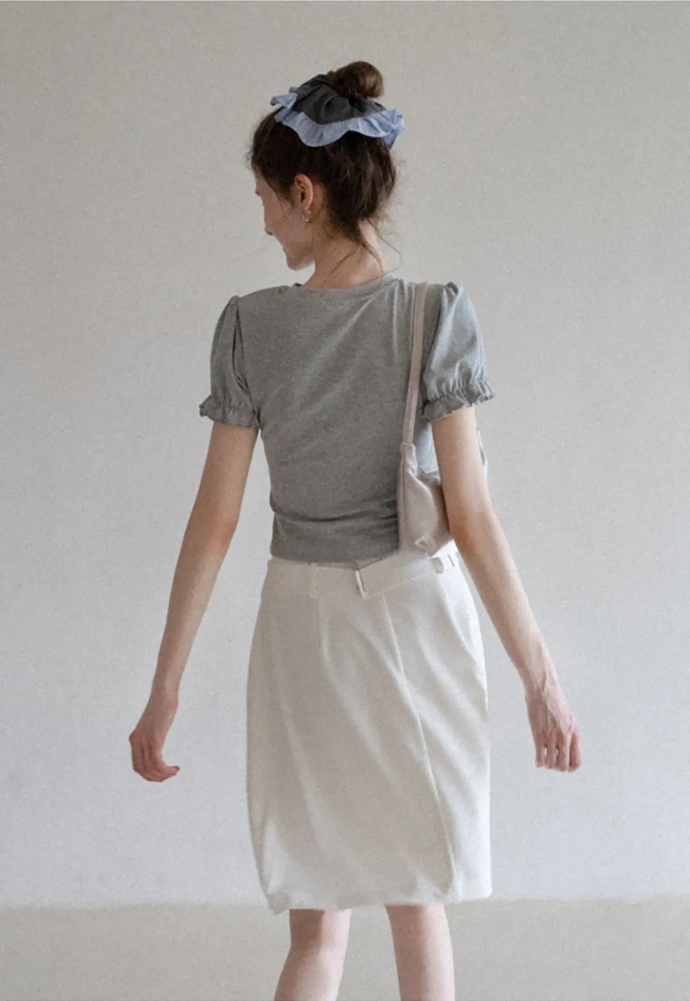 Women’s Puff Sleeve Fitted T-Shirt