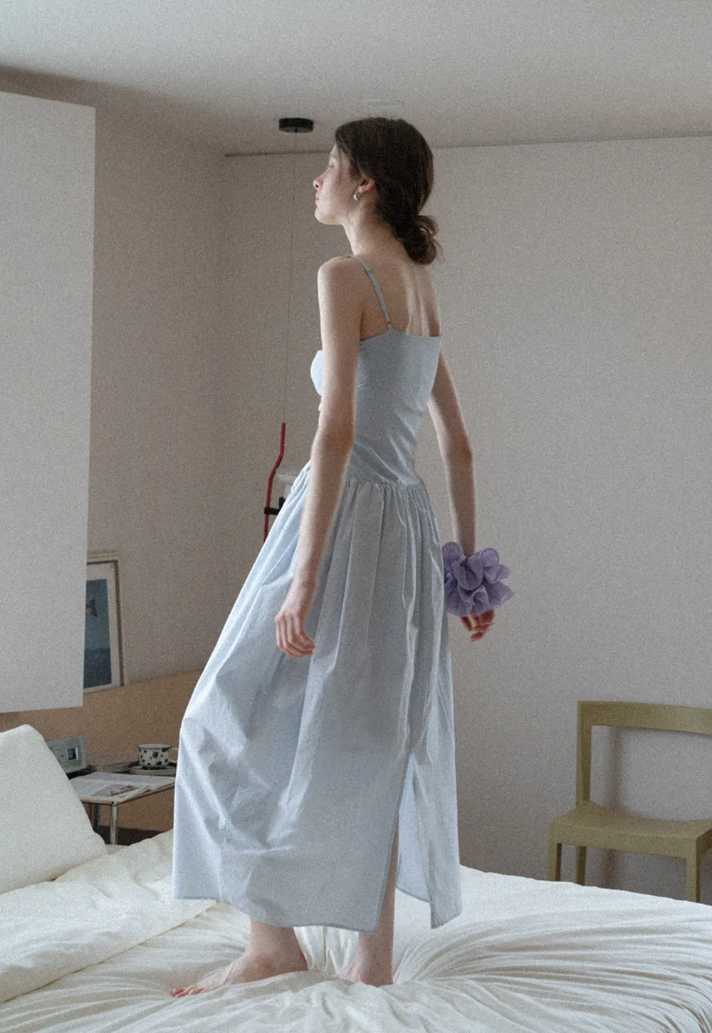 Women’s Draped One Shoulder Maxi Dress
