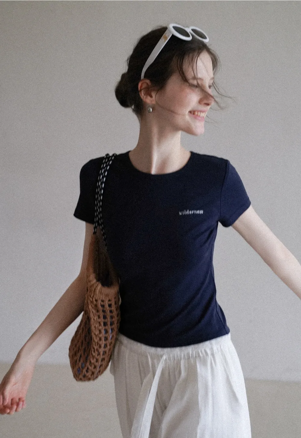 Women's Casual Loose Fit Pants with Elastic Drawstring Waist