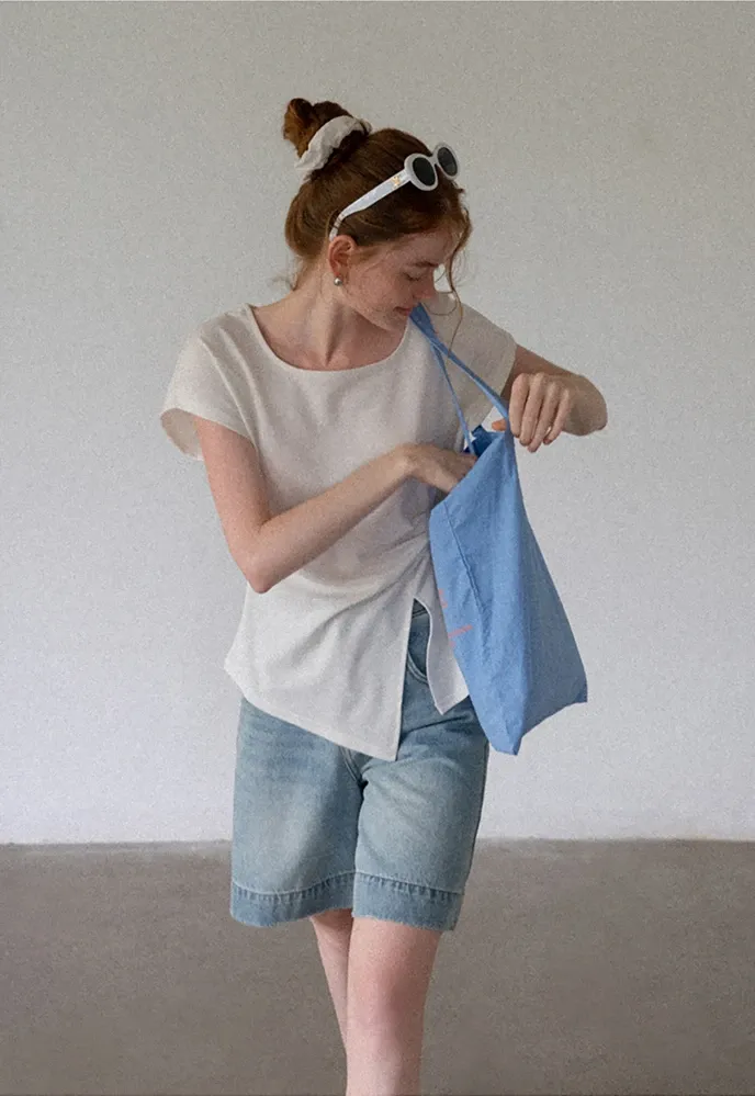 Women’s Asymmetrical Side-Twist Tee