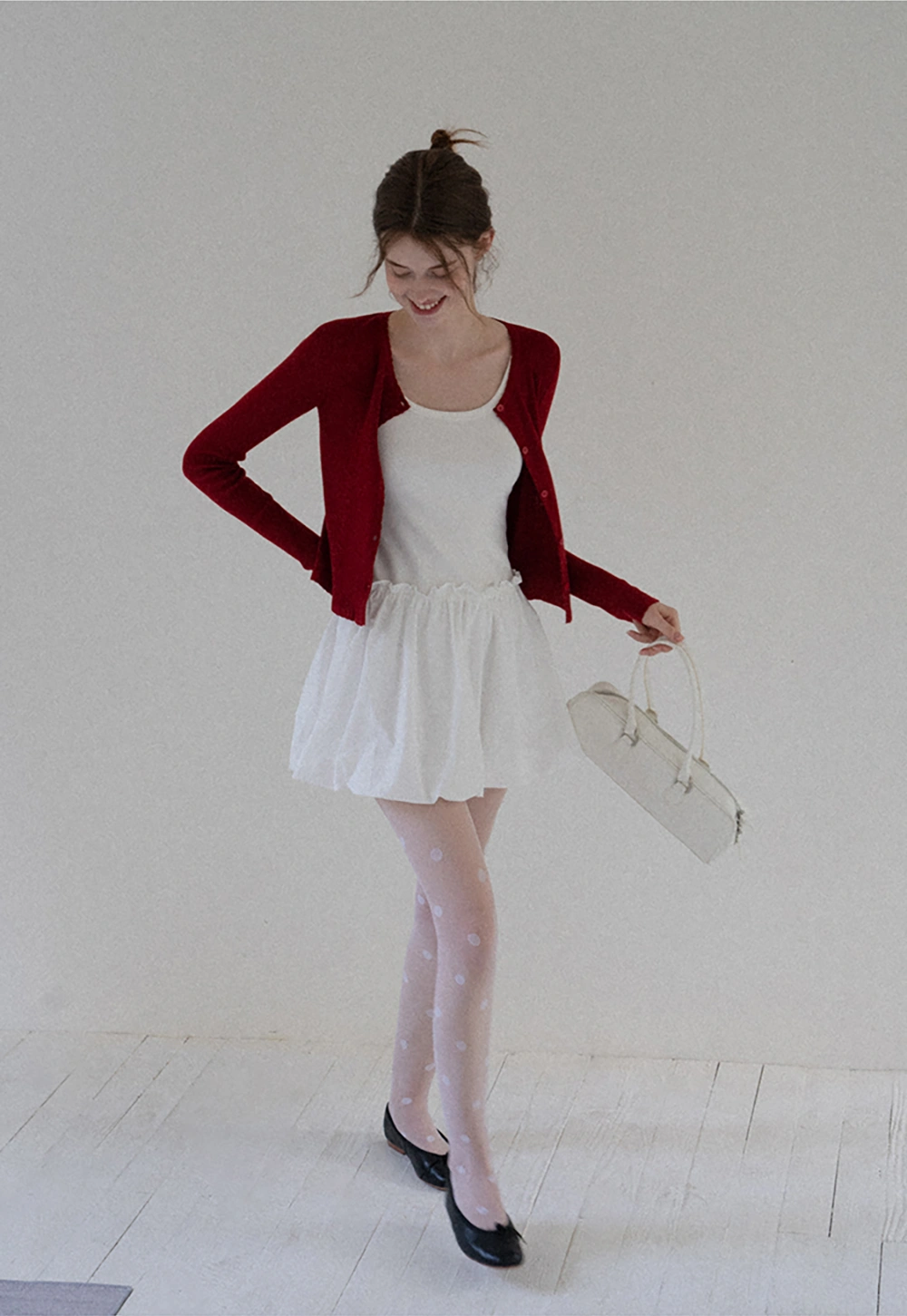 Bubble Hem Mini Dress