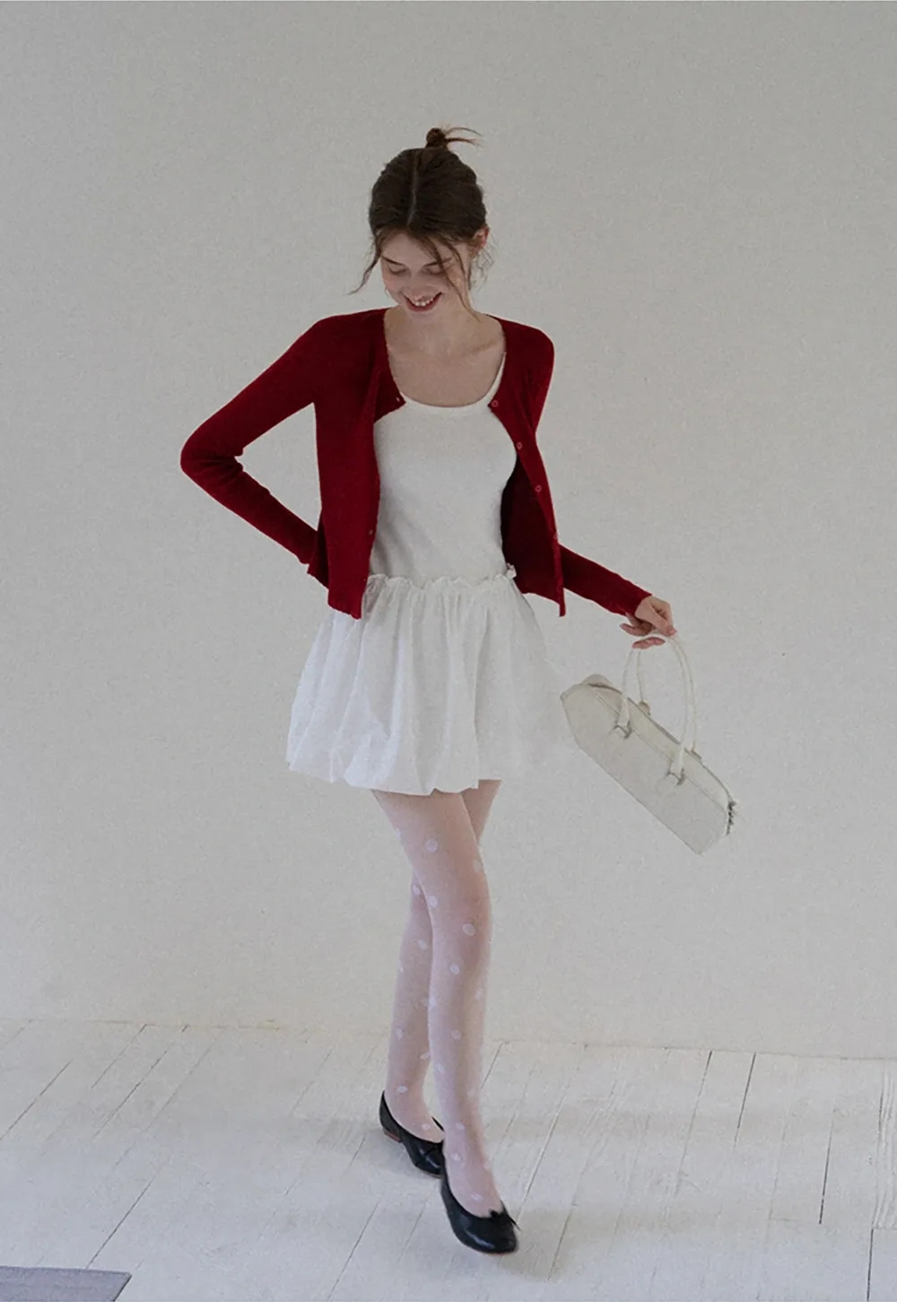 Bubble Hem Mini Dress