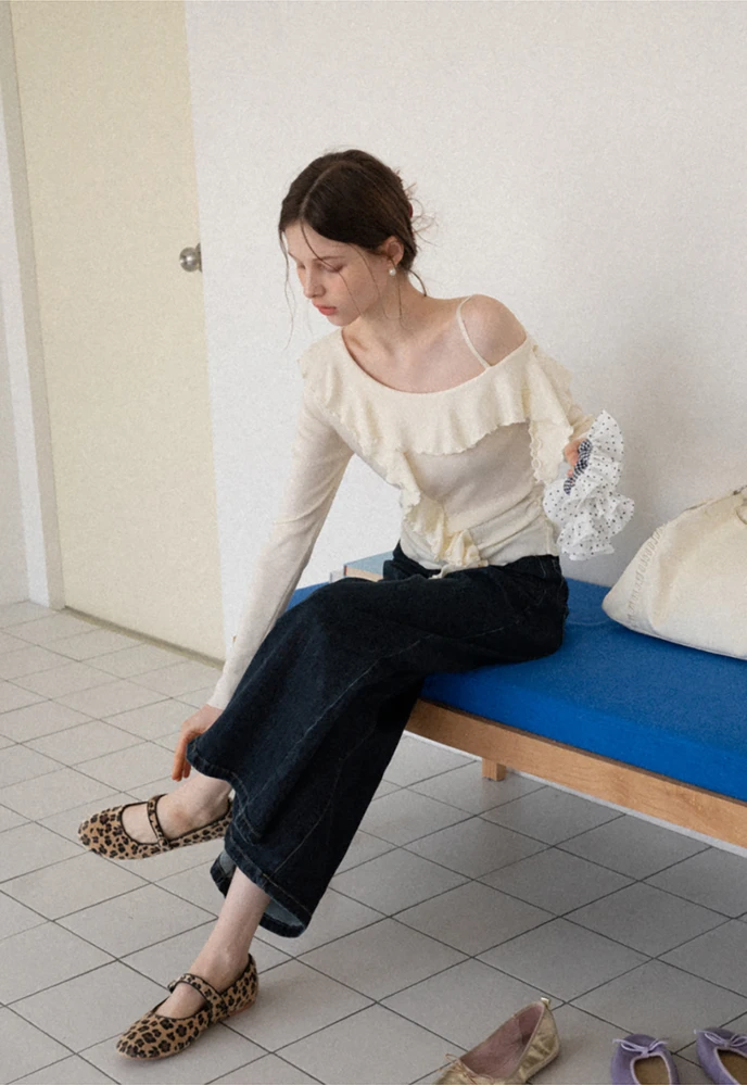 One-Shoulder Ruffle Top