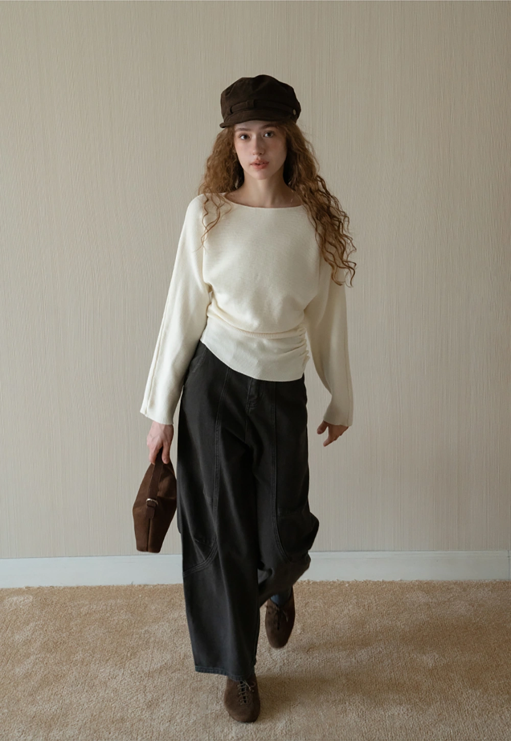 Women’s Boat Neck Knitted Sweater