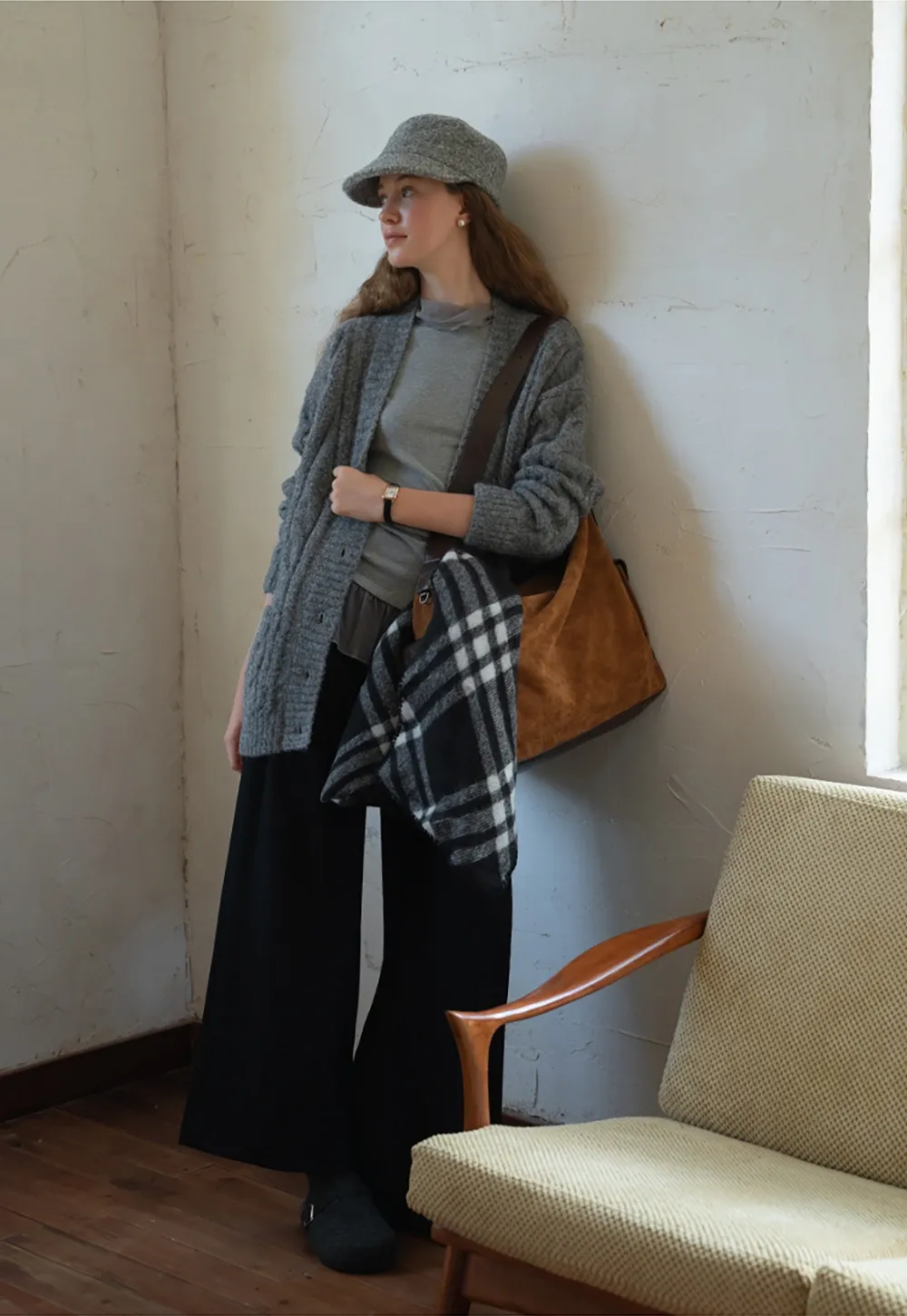 Elegant Office Work Pants Wide Leg High Waist