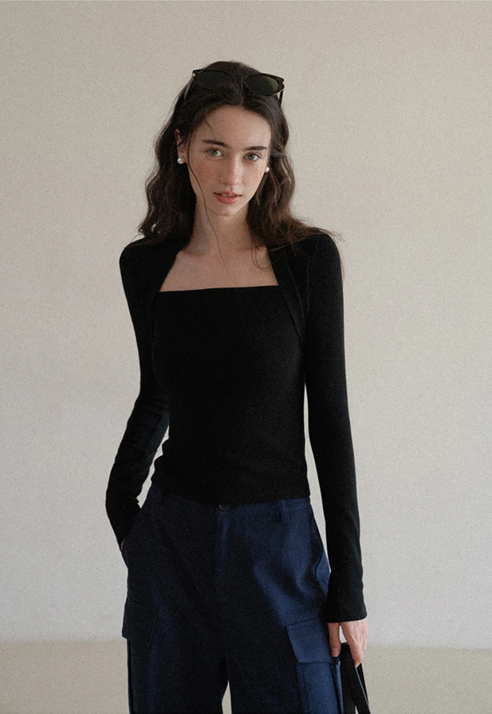 Womens Wide Leg Cargo Pants with Pockets