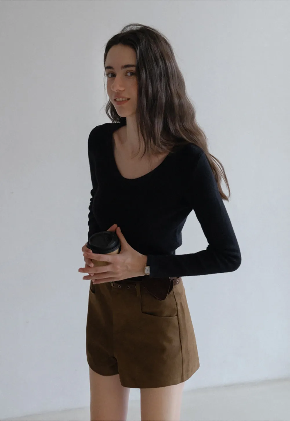 Basic Crew Neck Knit Sweater