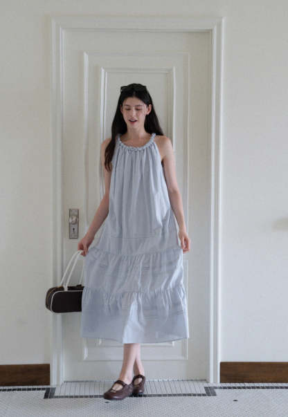 Ruffle Hem Maxi Dress
