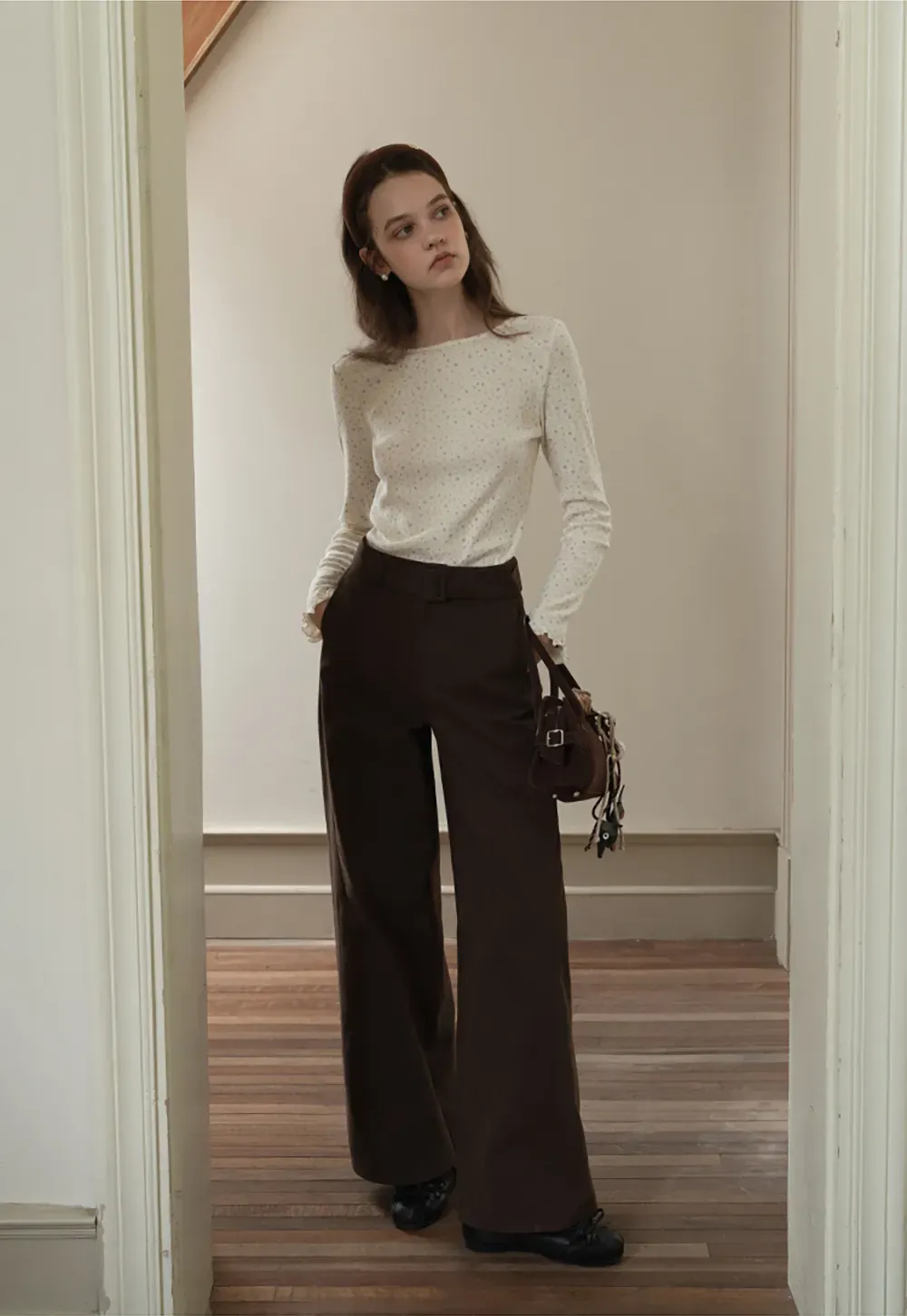 Belted Wide-Leg Trousers