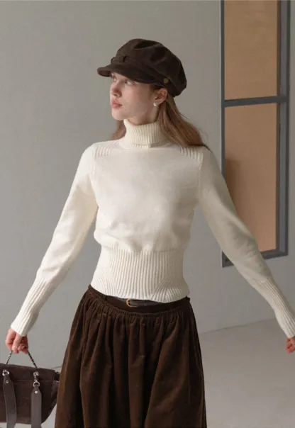 Elegant Knit Turtleneck Sweater for Women Winter Style