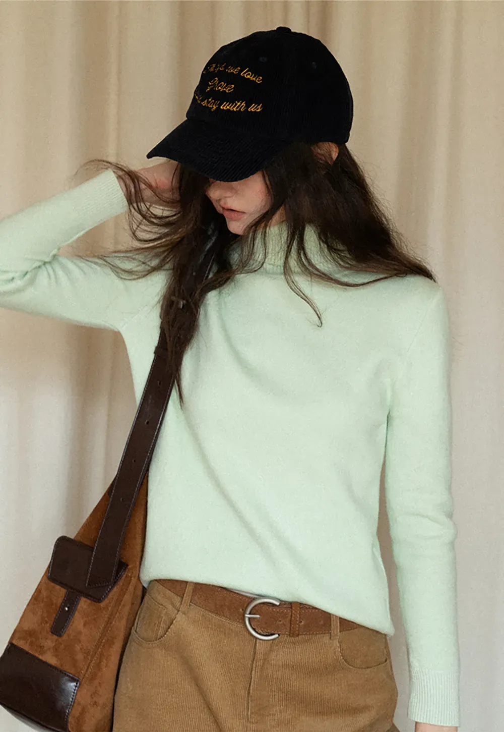 Soft Ribbed Turtleneck Sweater