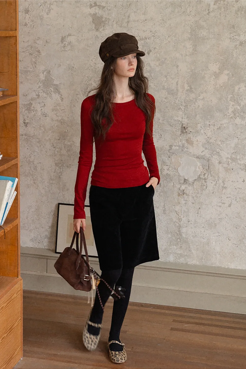 Casual Boat Neck Shirt