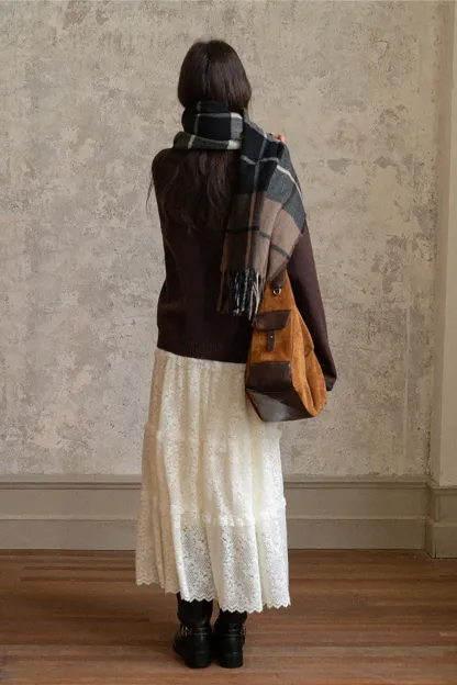 Chic Bow Tie Round Neck Sweater