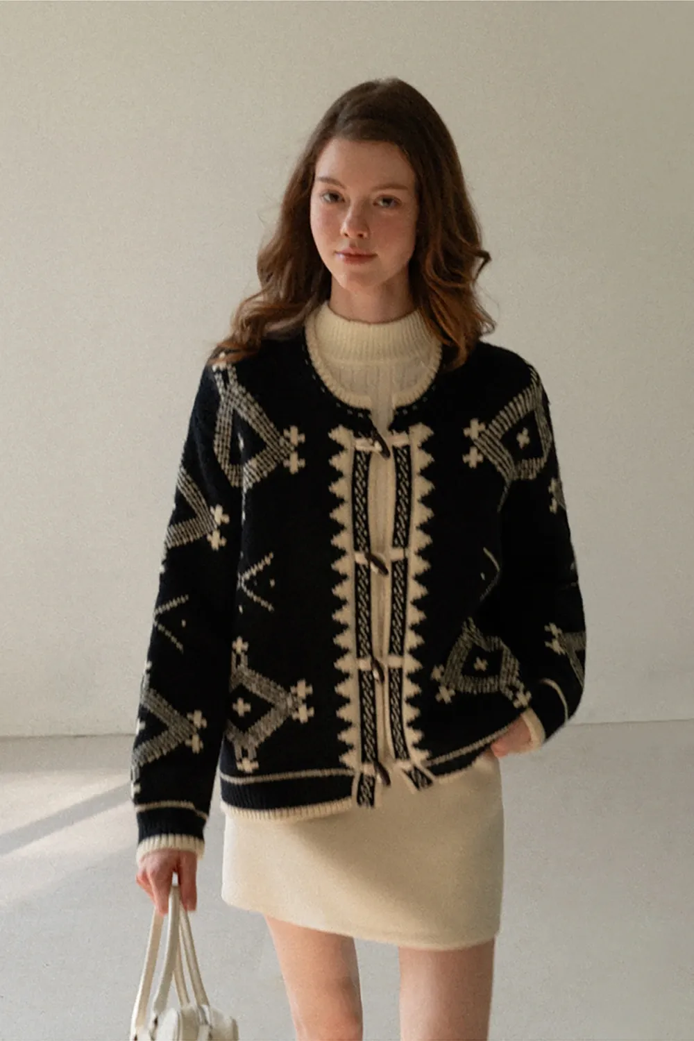 Toggle Button Cardigan Sweater