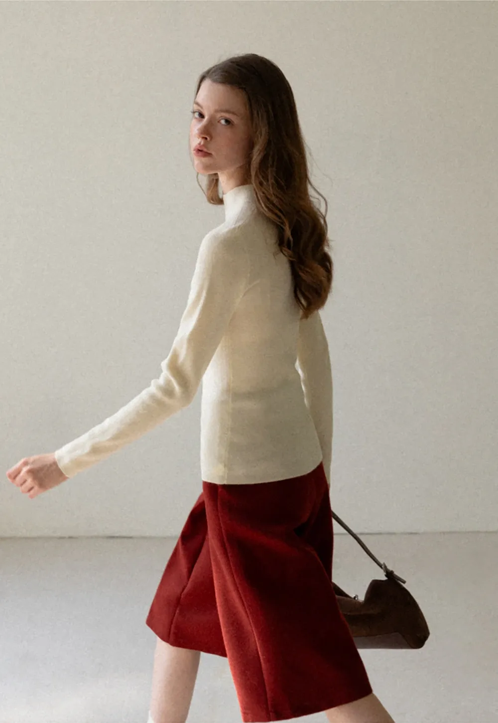 Women Basic Long Sleeve Turtleneck Sweater