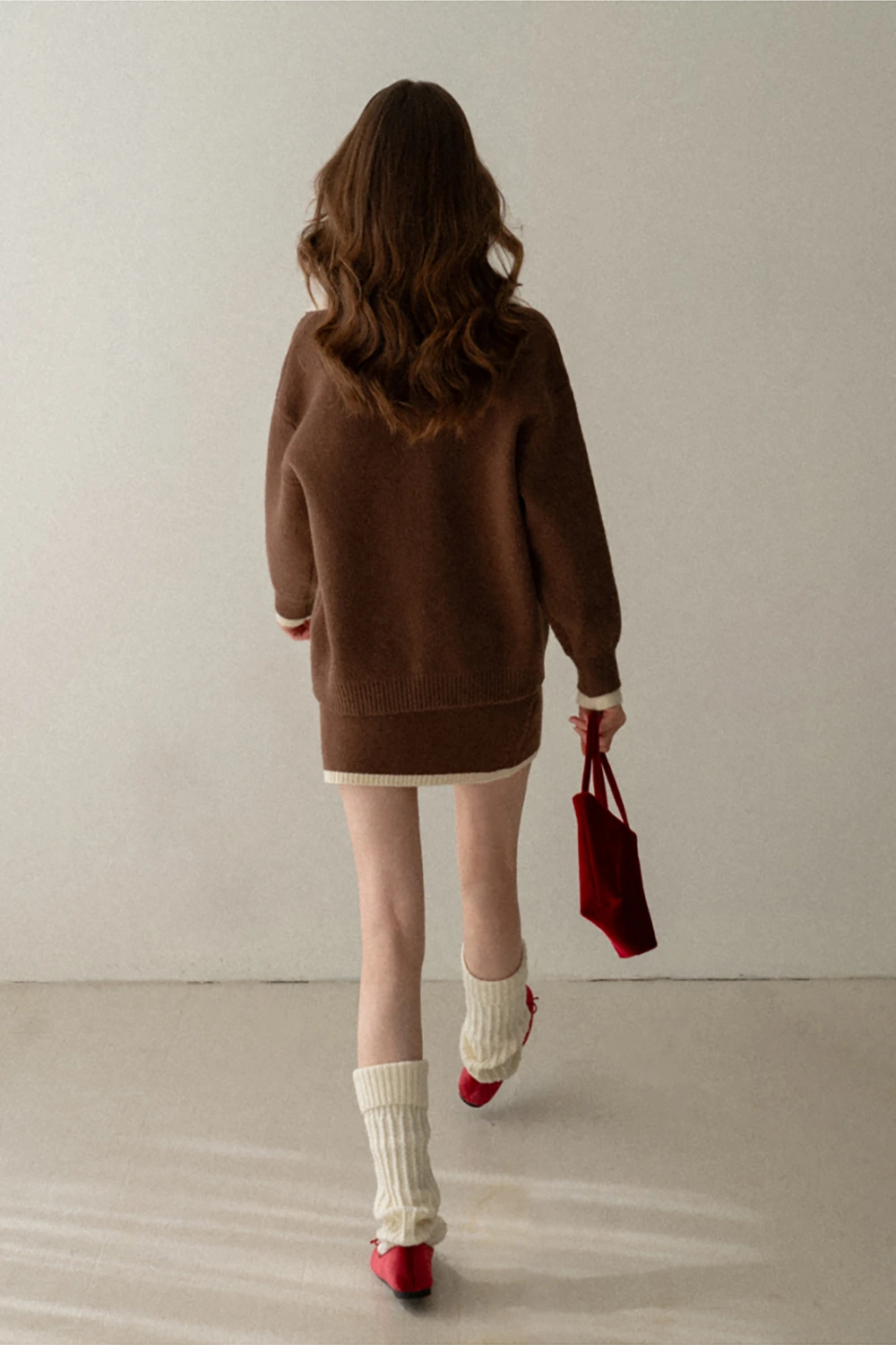 Cozy Knit Sweater and Skirt Set