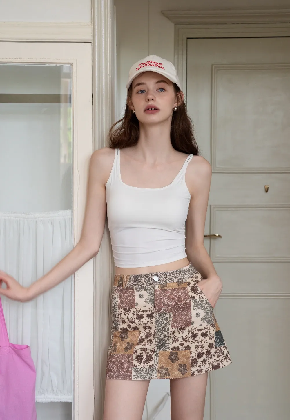 Vintage Patchwork Mini Skirt