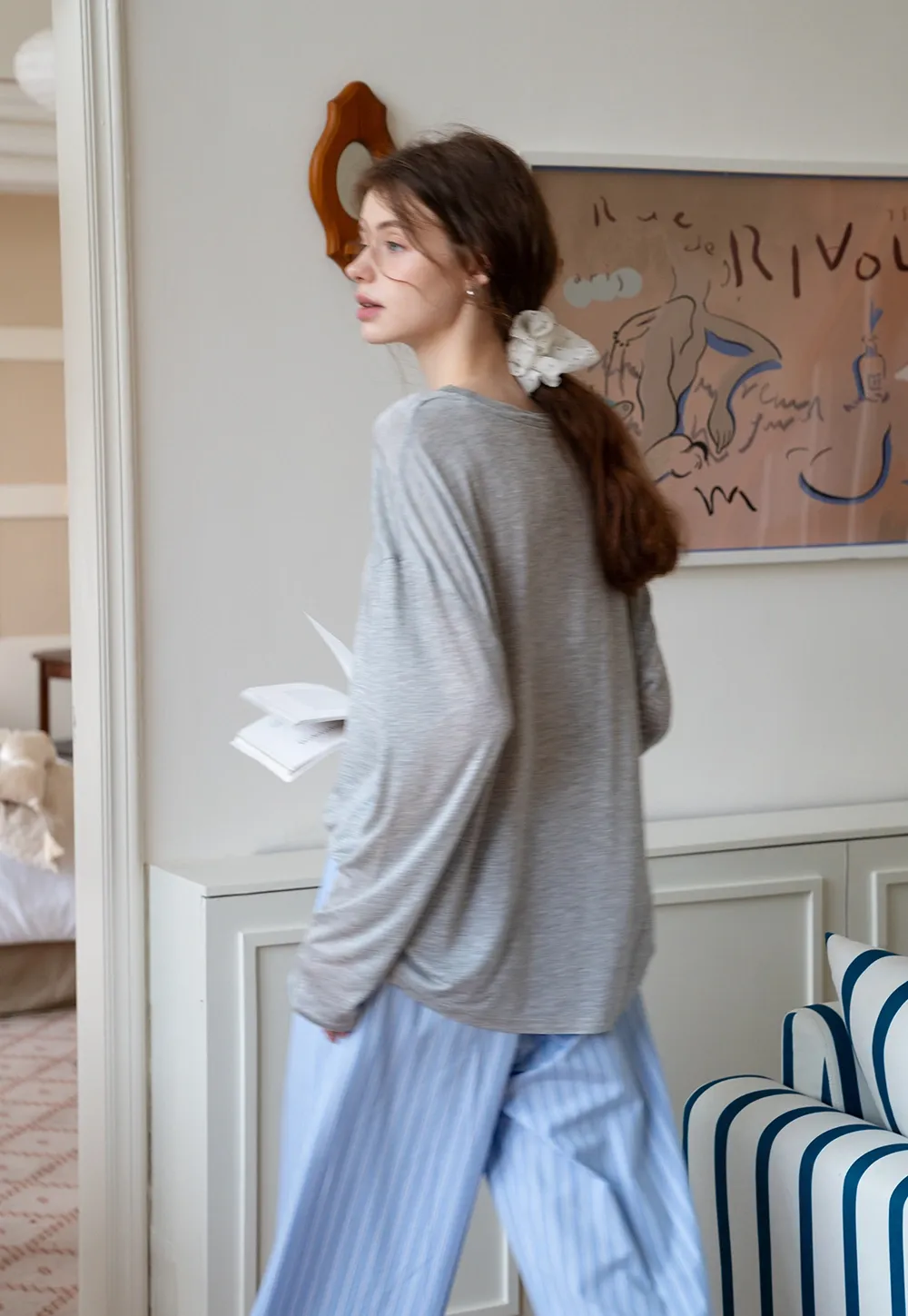 Sheer Lightweight Long Sleeve Tee