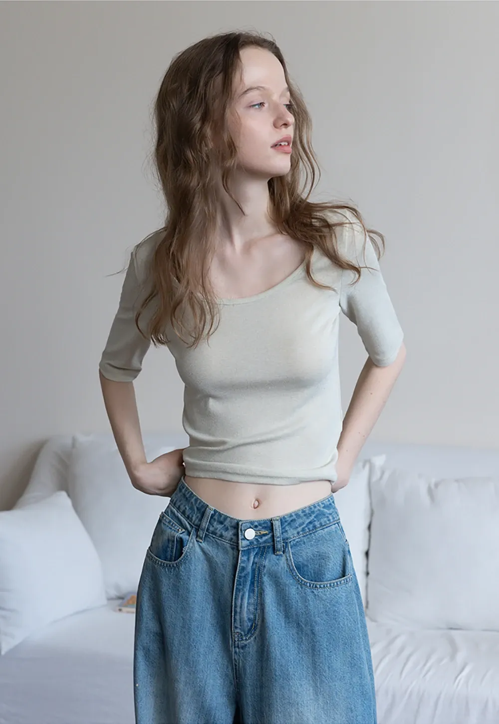Women’s Reversible V-Neck and Scoop Neck T-Shirt