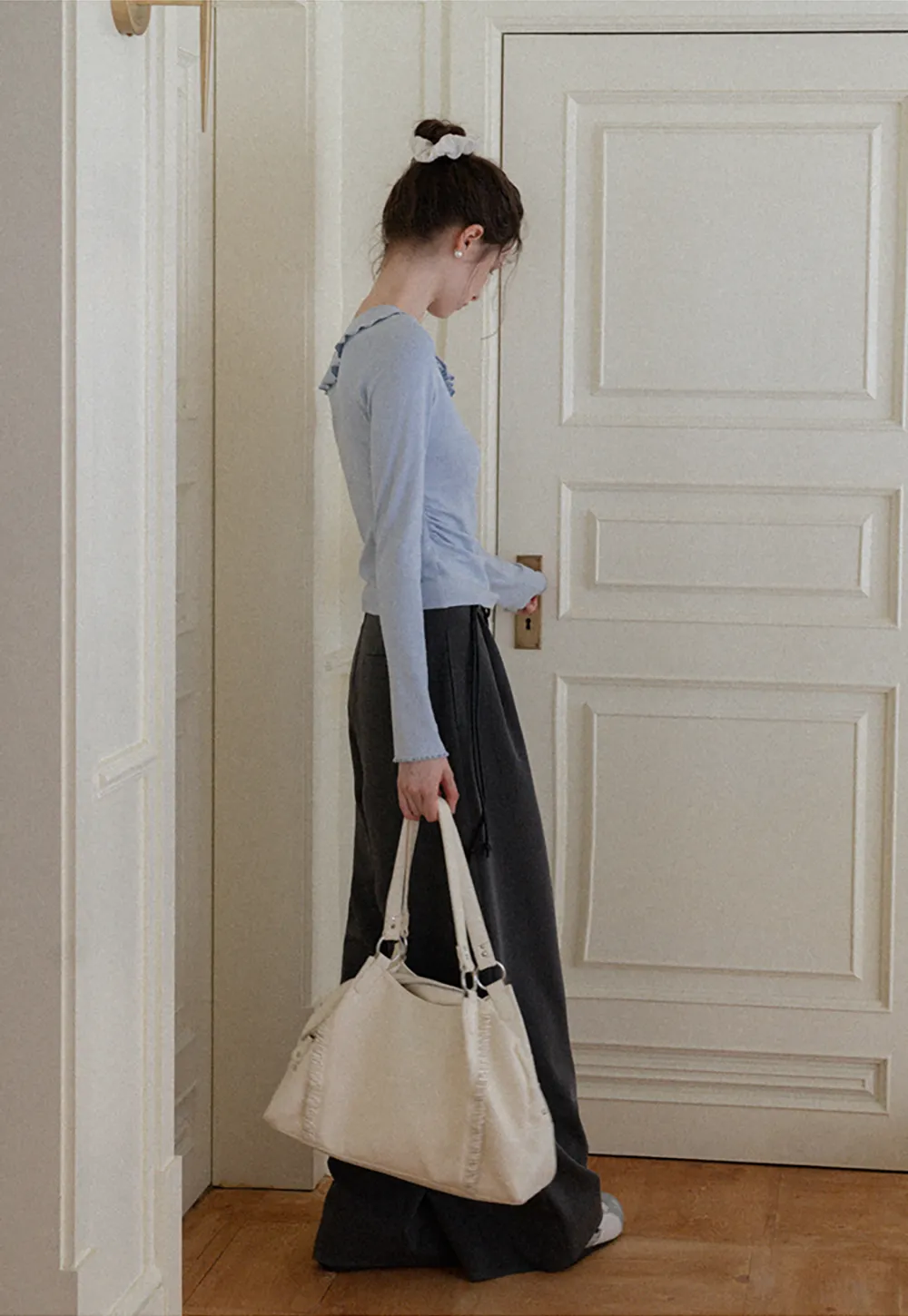 トップス Asymmetry Ruffle One-shoulder Tops room306 CONTEMPORARY / Asymmetry Ruffle One-shoulder Tops