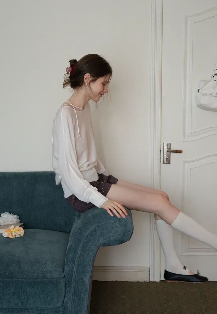 Asym-Tie Sweater