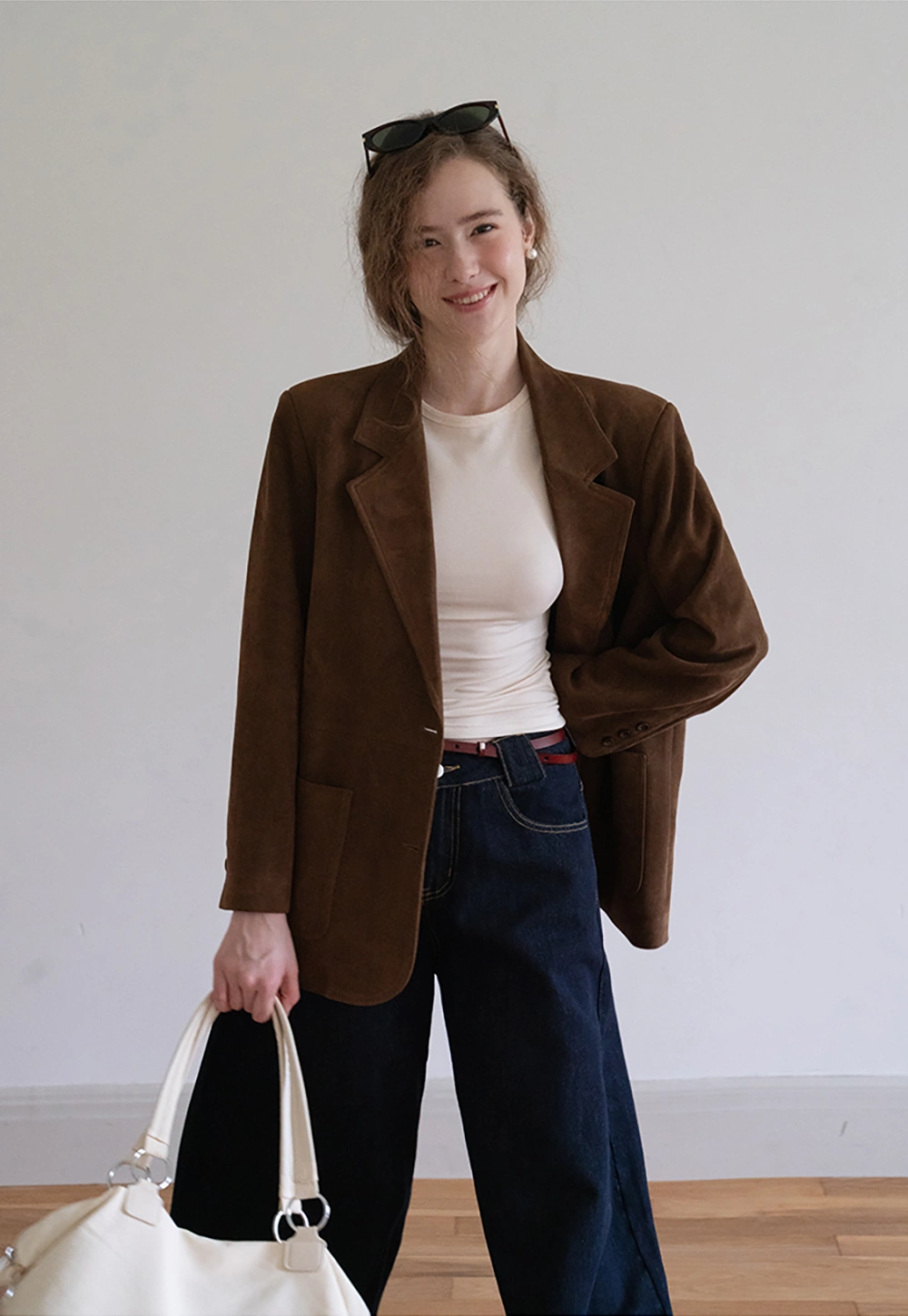 High Waist Wide Leg Jeans for Women Loose Fit Denim Pants