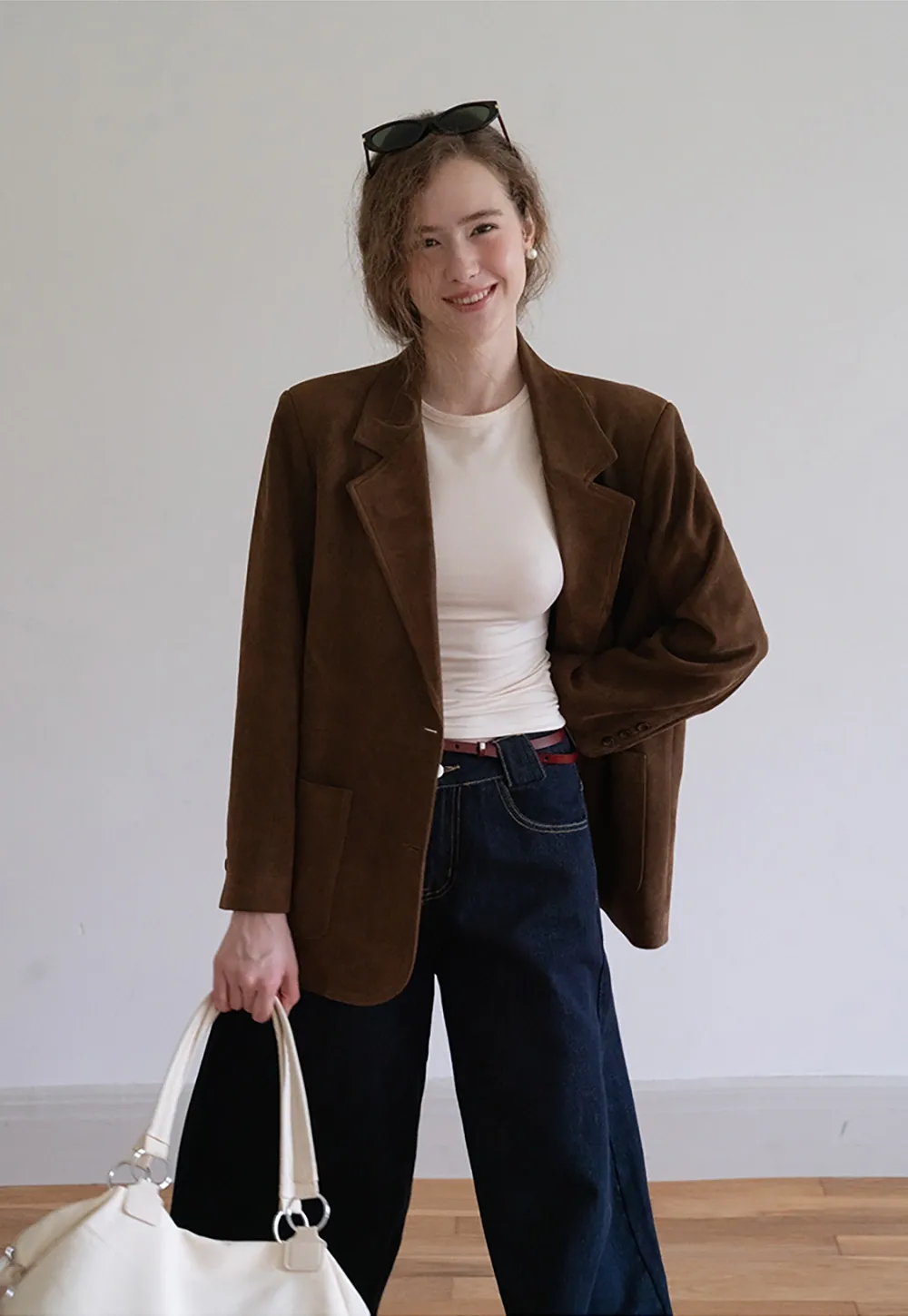 High Waist Wide Leg Jeans for Women Loose Fit Denim Pants