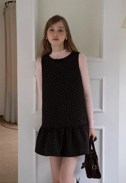 Polka Dot Sleeveless Mini Dress