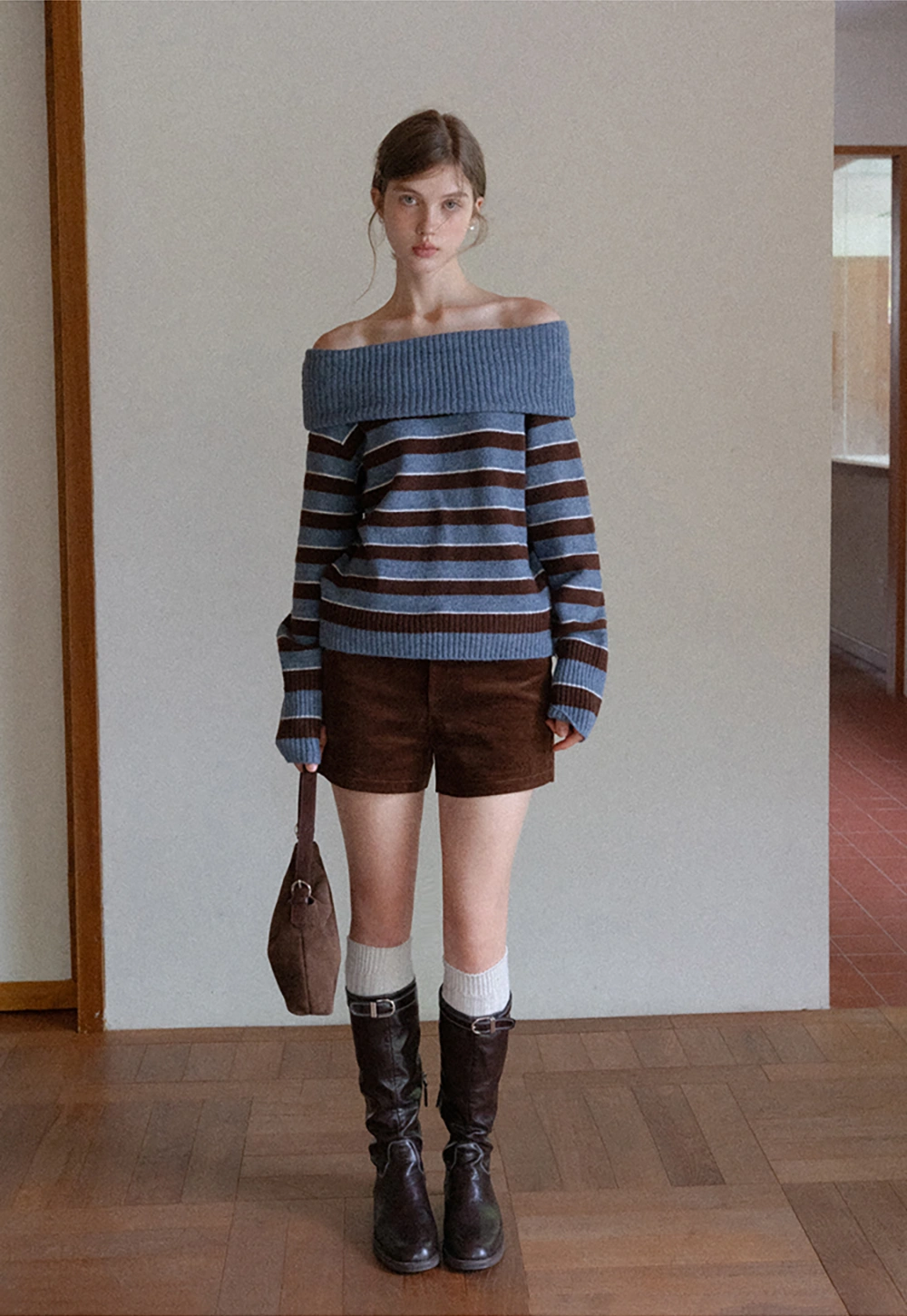 Soft Corduroy High Waist Shorts