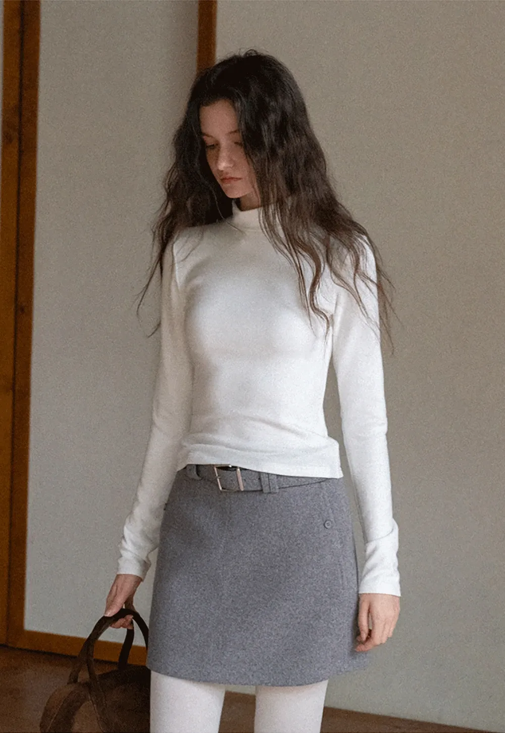 Women Long Sleeve Turtleneck Top