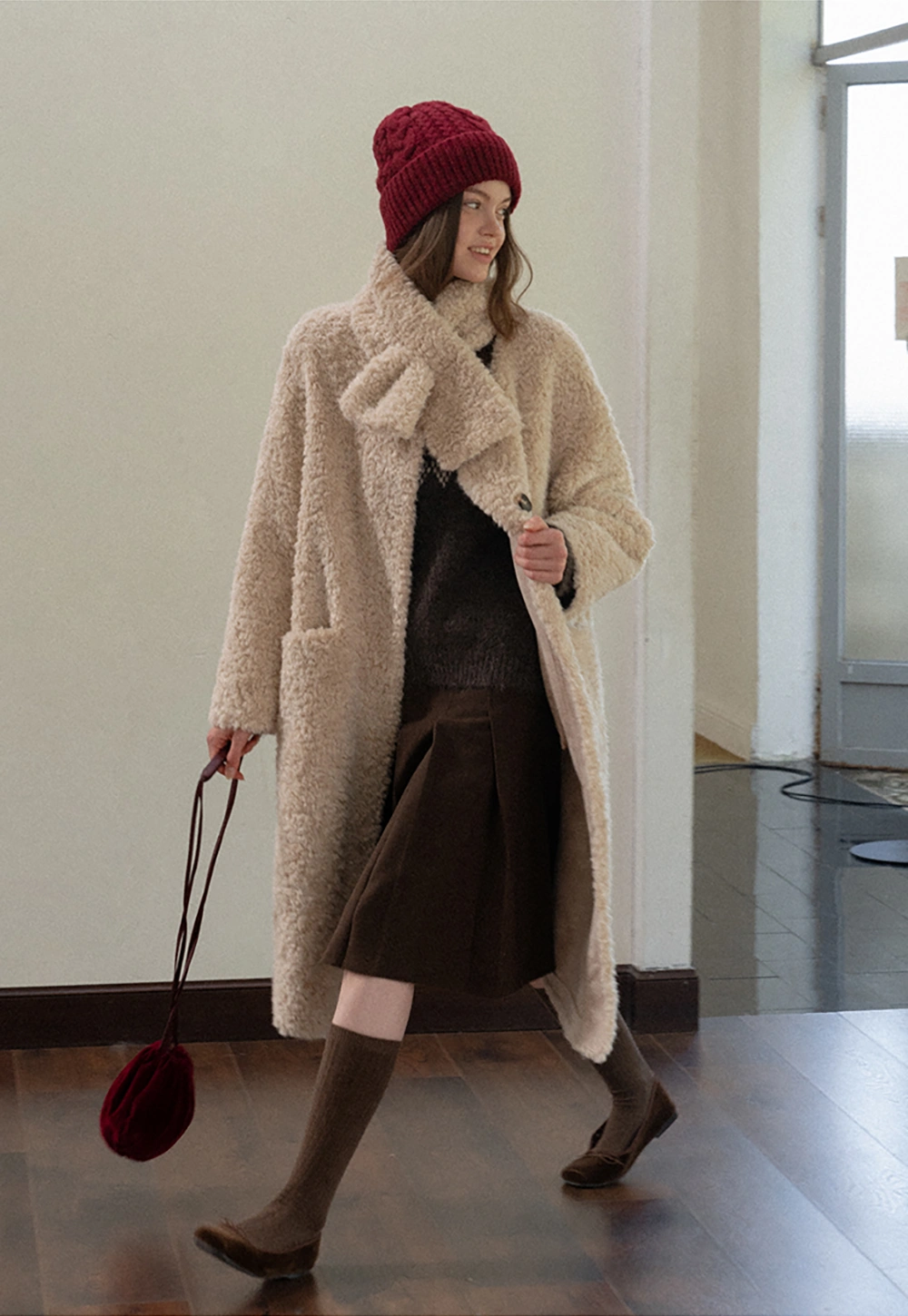 Women Warm Round Neck Nordic Style Sweater